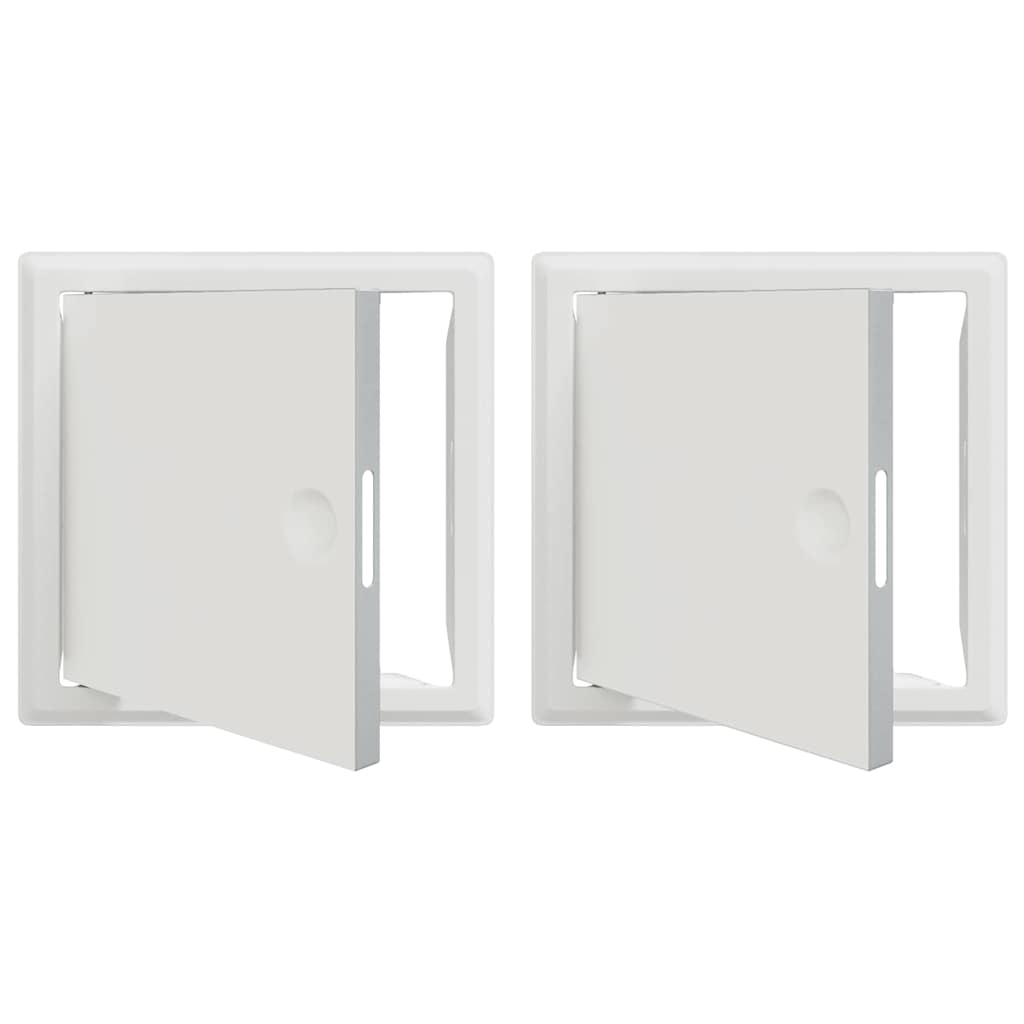 Access Panel 2 Pcs Valkoinen 23 X 23 X 3 Cm Teräs