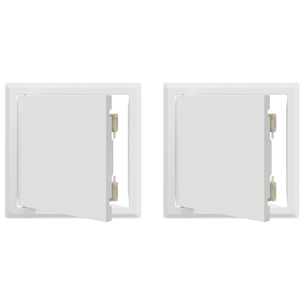 Access Panel 2 Pcs Valkoinen 23 X 23 X 3 Cm Teräs