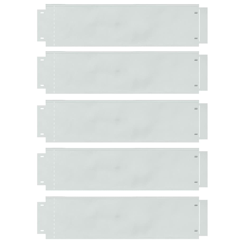 Nurmikonreunukset 5 Pcs Hopea 100 X 25 X 0,07 Cm