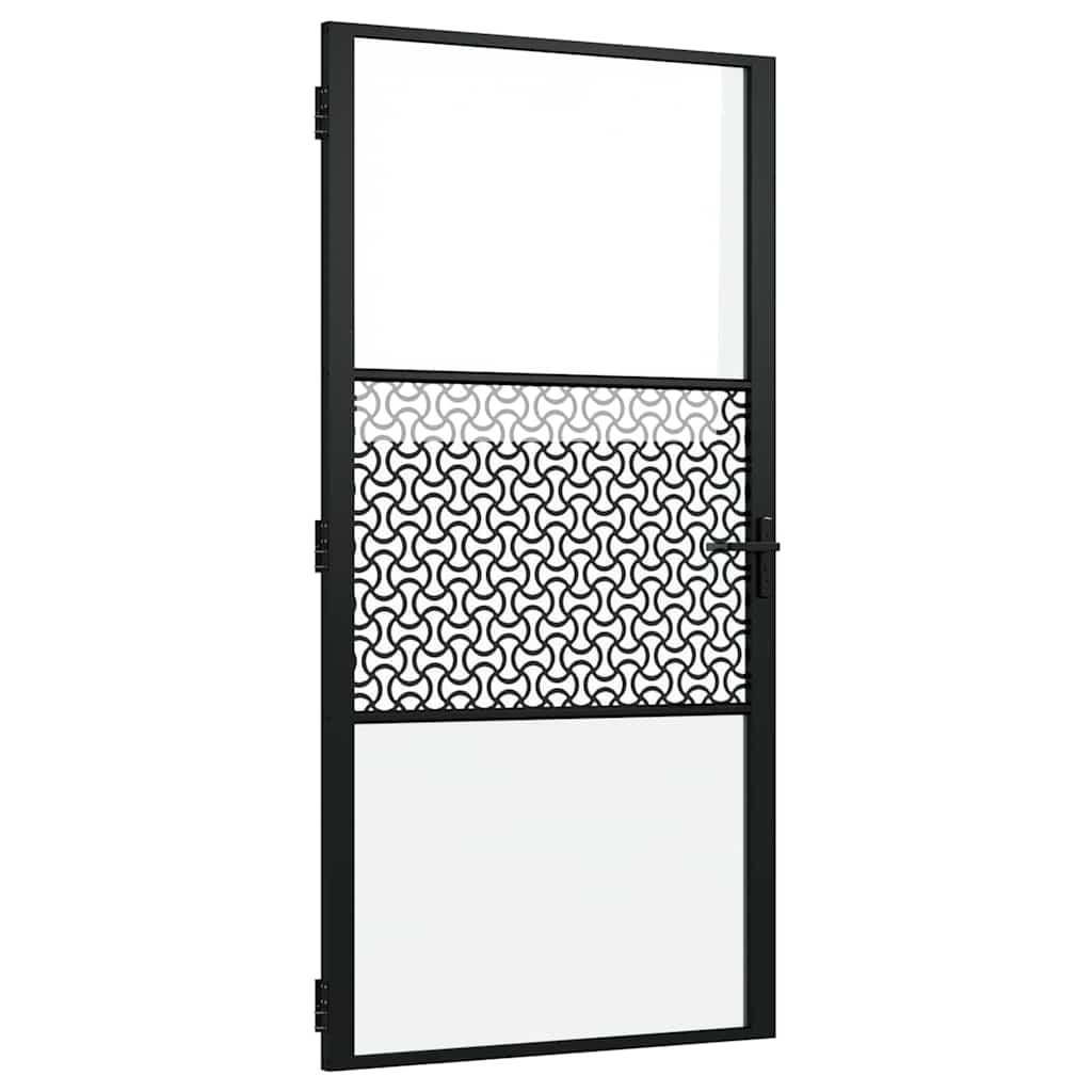Lasiovi Viivakuvio Musta 102,5 X 3,5 X 201,5 Cm Alumiini
