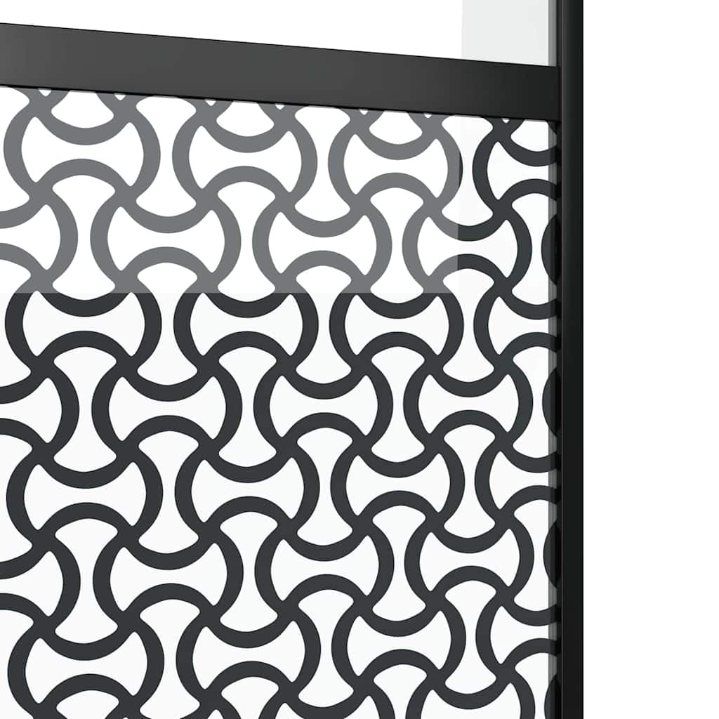 Lasiovi Viivakuvio Musta 102,5 X 2 X 205 Cm Alumiini