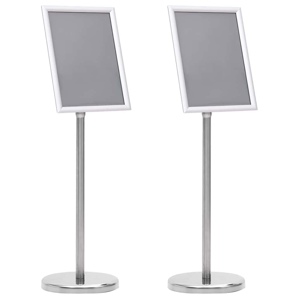 Julistejalustat 2 Pcs 32.7 X 24 X 108 Cm Alumiini