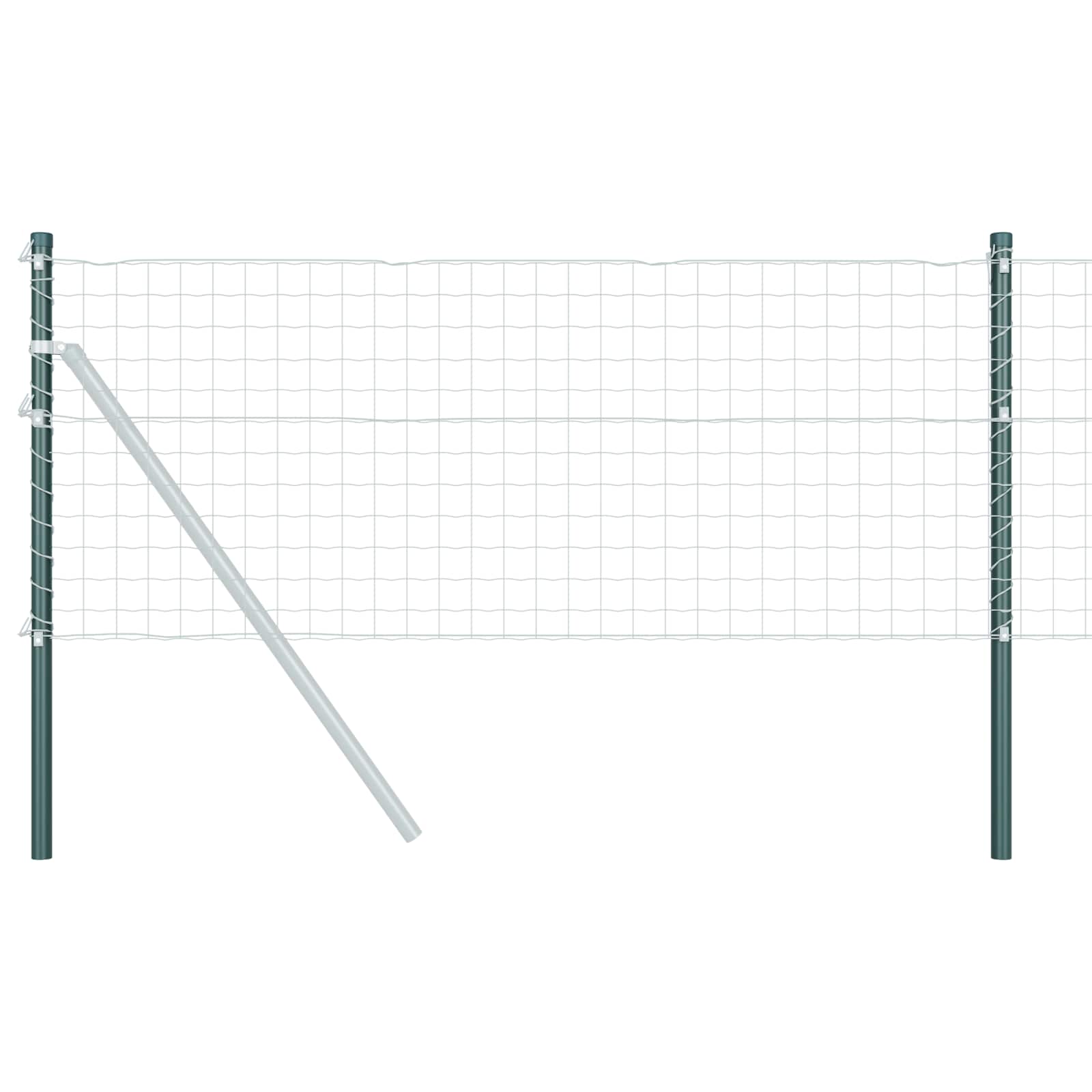 Aitalatu 2 Pcs Vihreä 50 Cm Jauhemaalattu Teräs