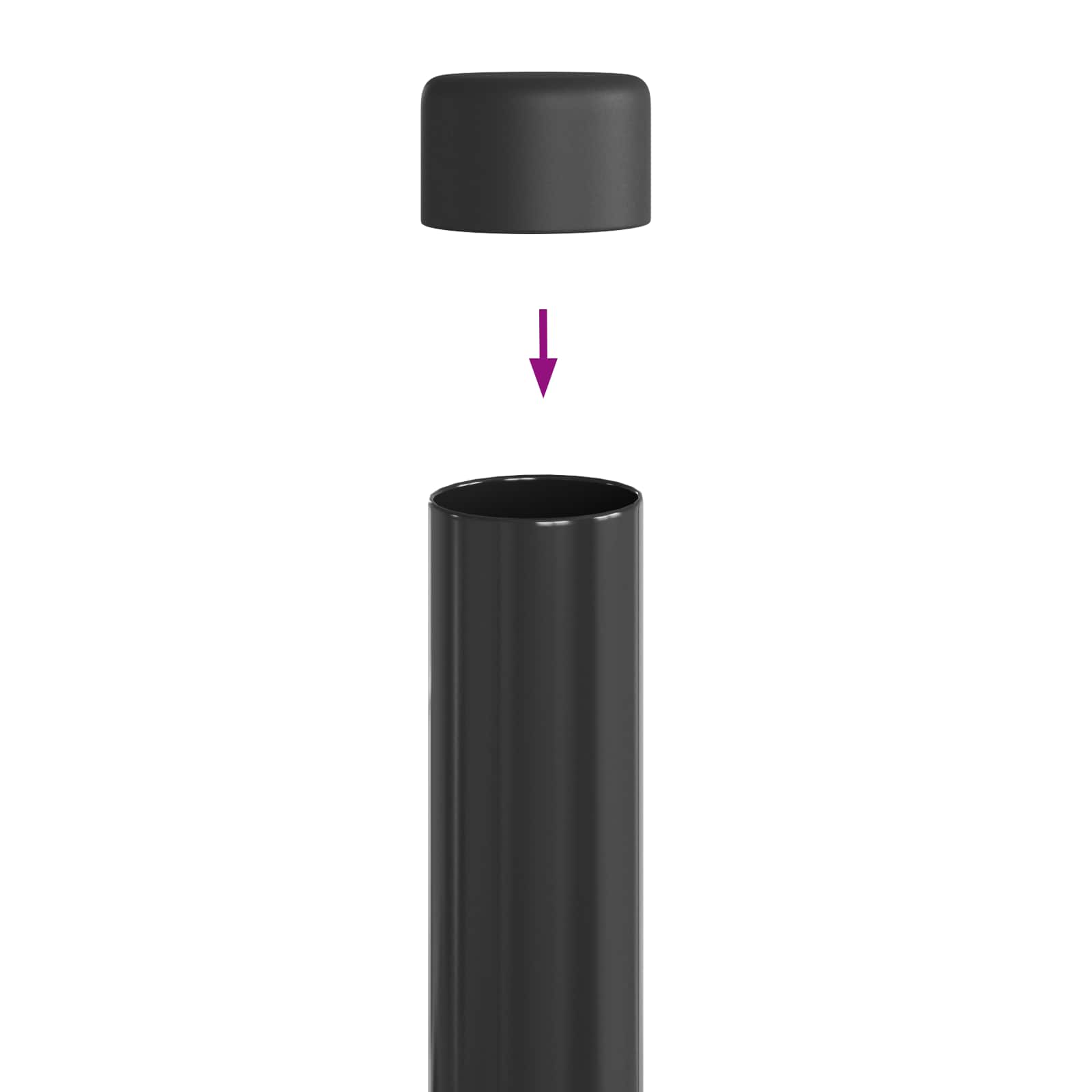 Aitalatu 12 Pcs Harmaa 70 Cm Jauhemaalattu Teräs