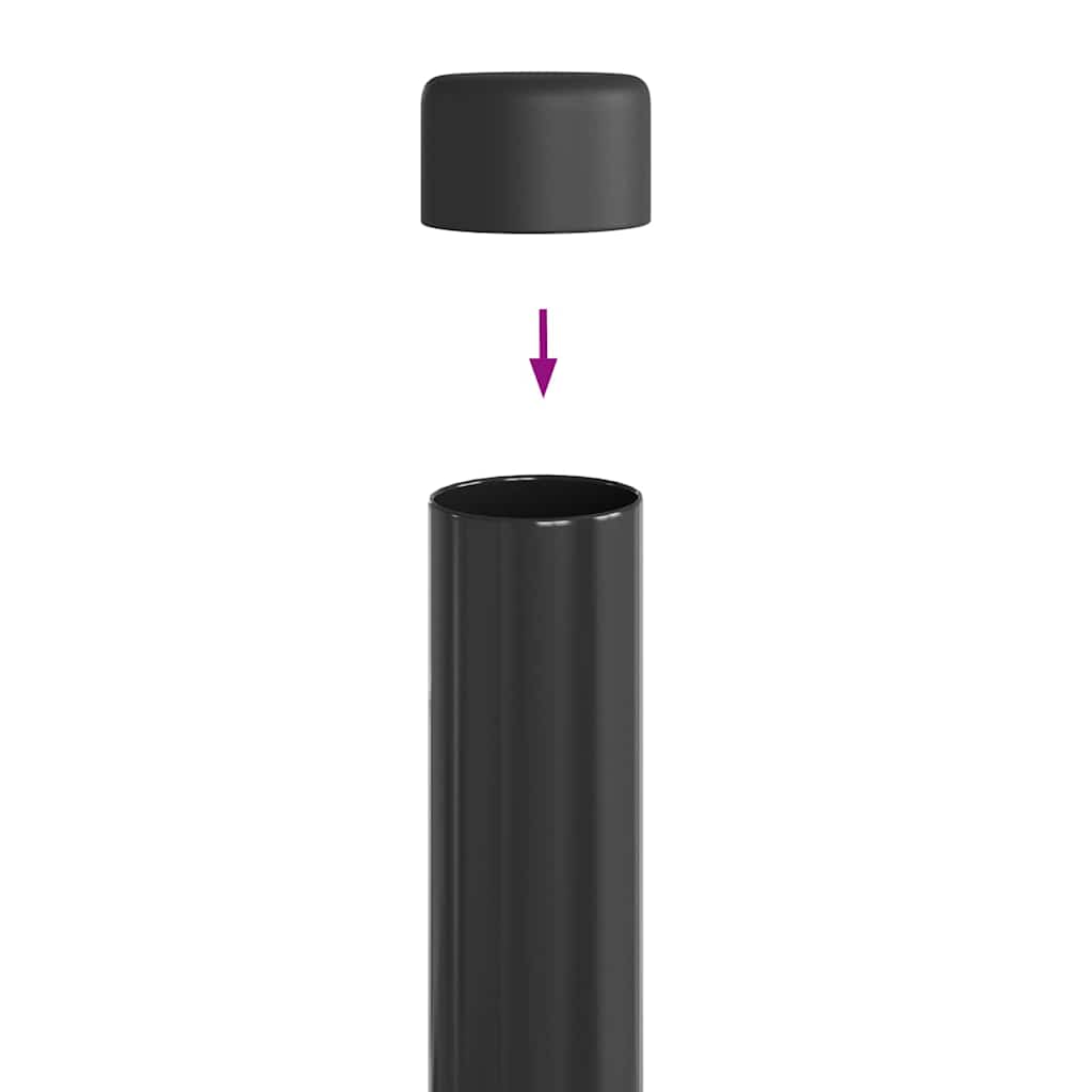 Aitalatu 12 Pcs Harmaa 110 Cm Jauhemaalattu Teräs