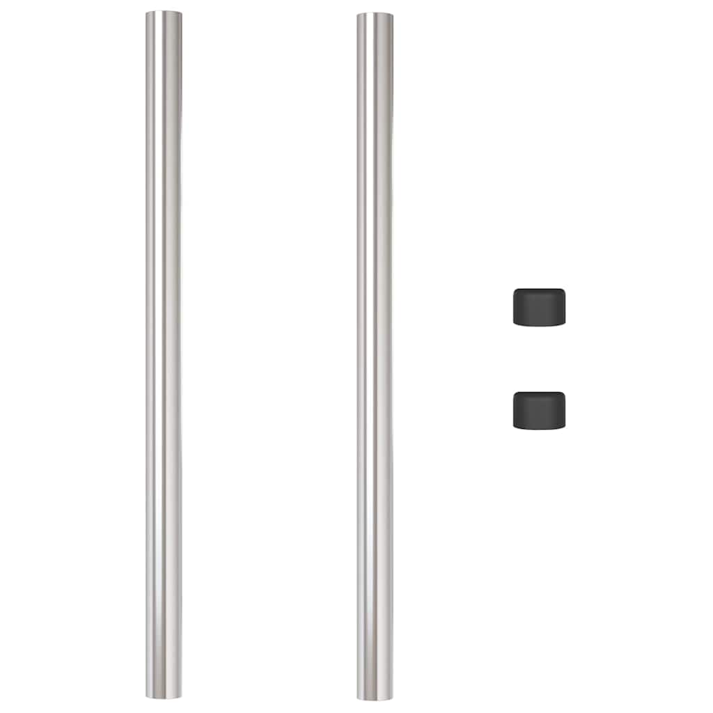 Aitalatu 2 Pcs Hopea 90 Cm Jauhemaalattu Teräs