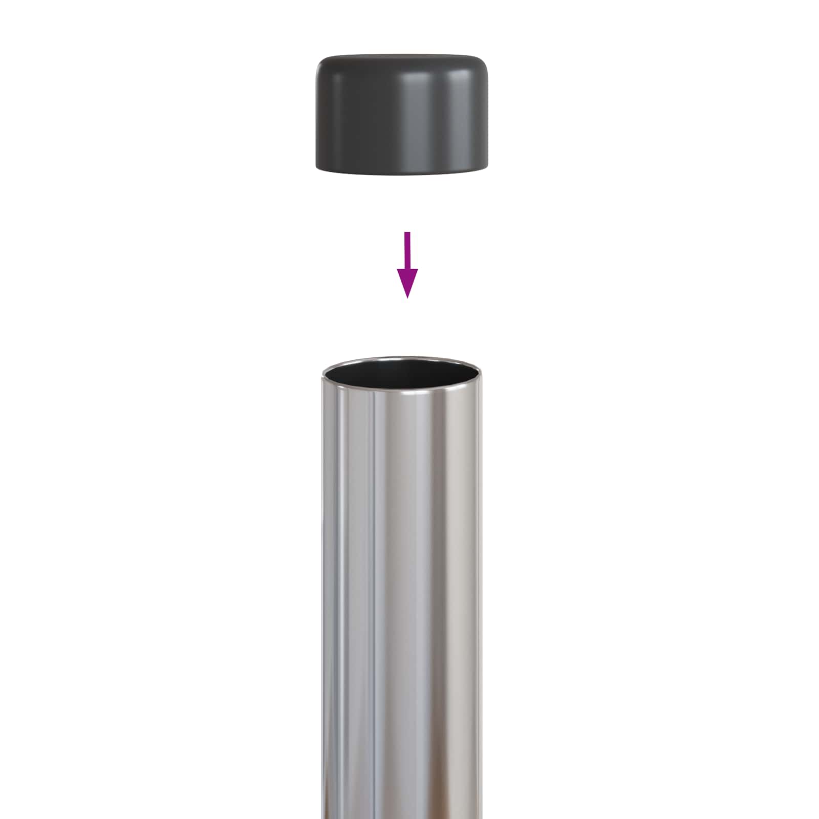 Aitalatu 12 Pcs Hopea 120 Cm Jauhemaalattu Teräs
