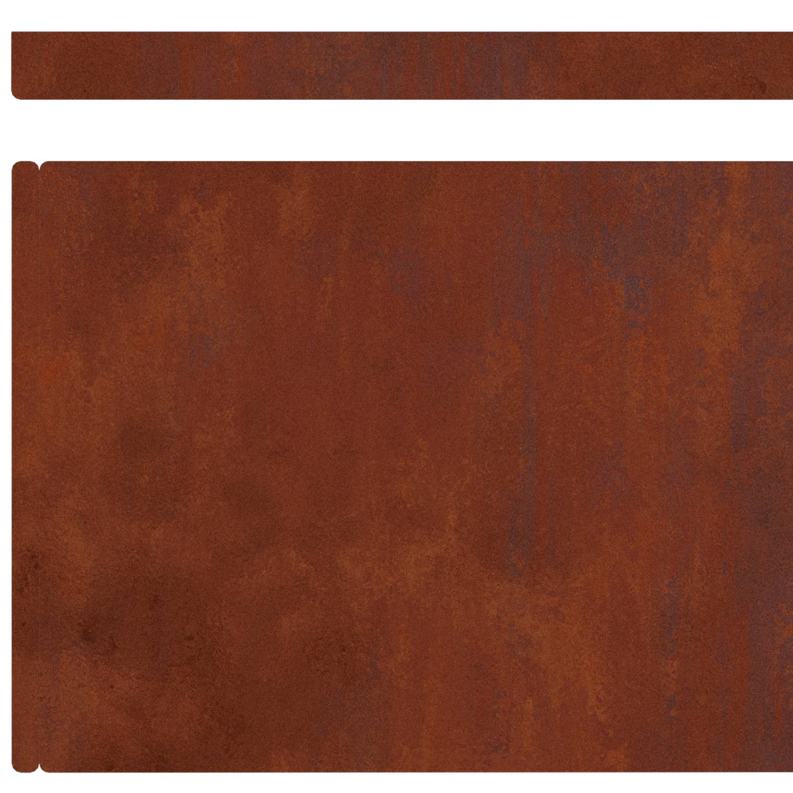Nurmireunus 450 X 0,05 X 20 Cm Kulunut Teräs Ruosteinen