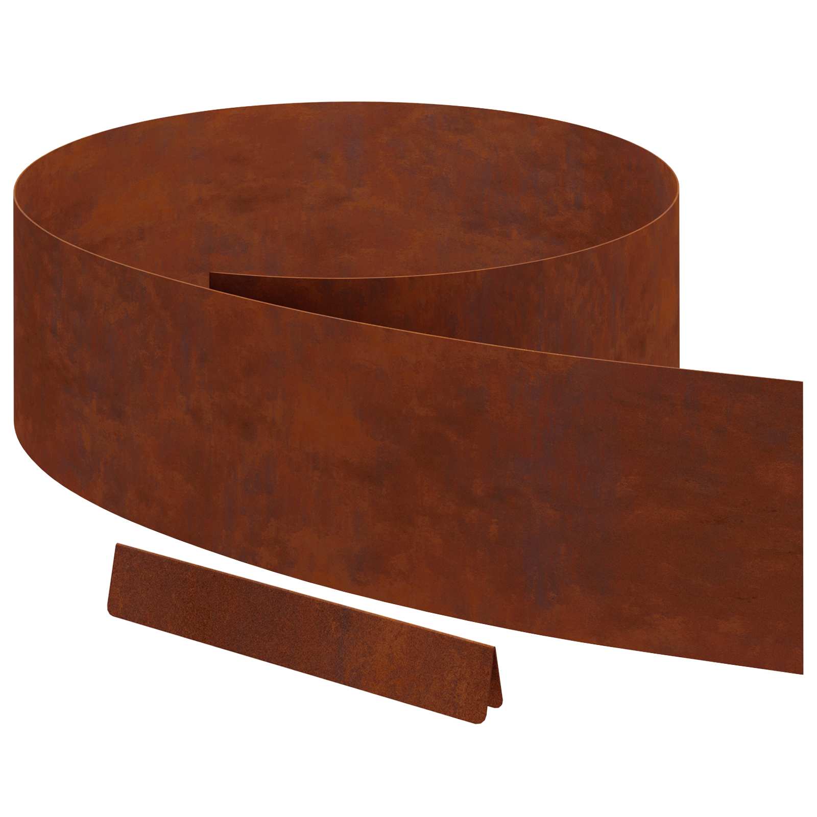 Nurmireunus 4 Pcs 450 X 0,05 X 20 Cm Kulunut Teräs Ruosteinen
