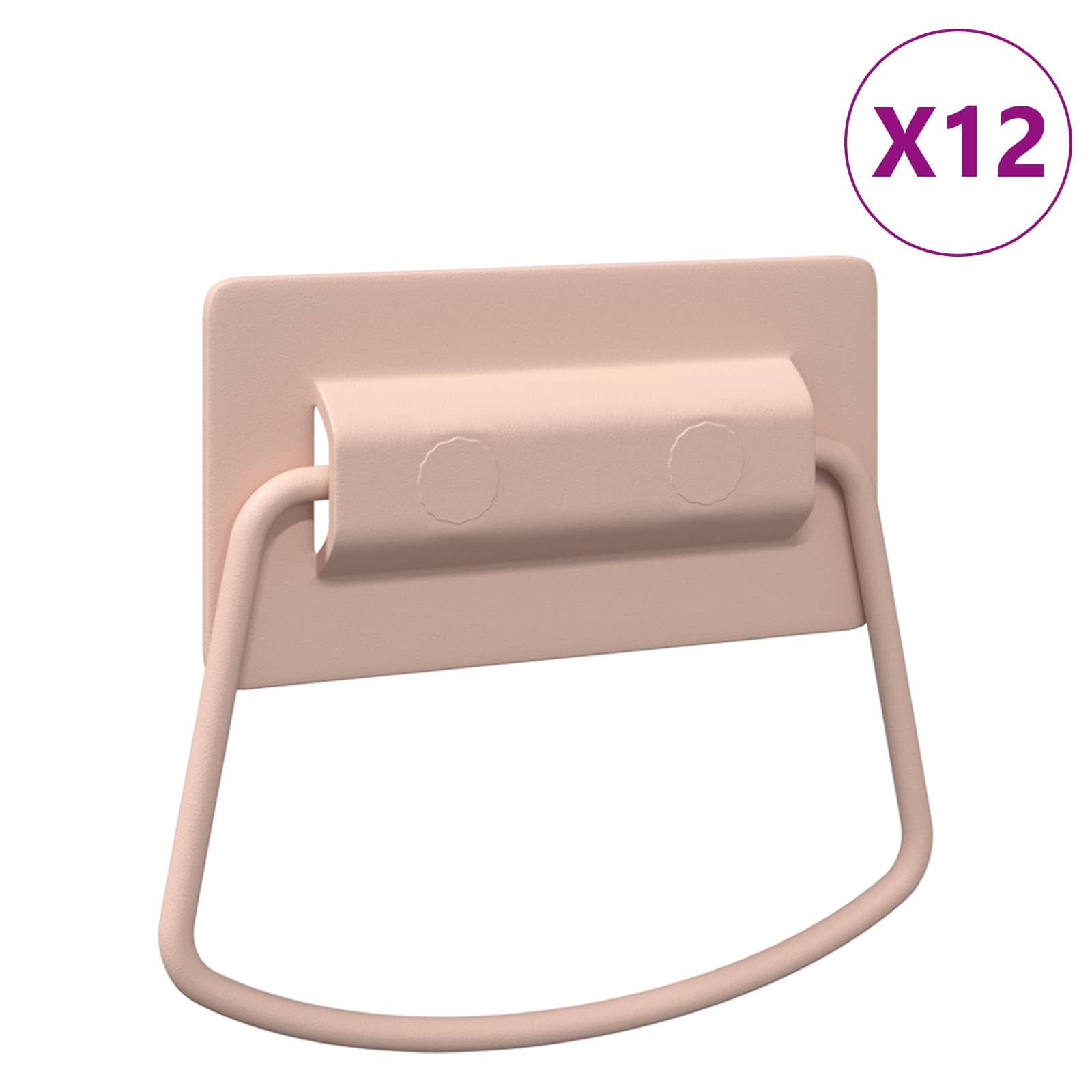 Kaappikahvat 12 Pcs Pinkki 85 X 45 Mm Metalli