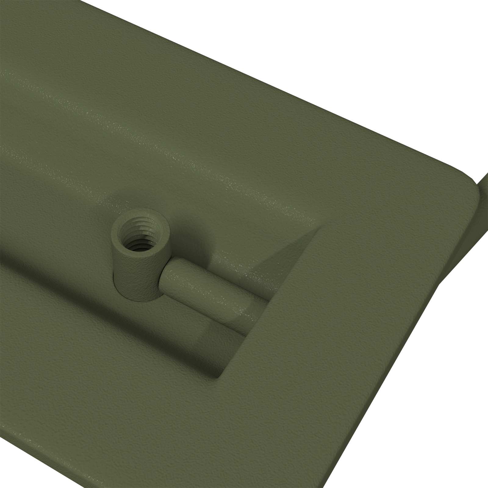 Kaappikahvat 2 Pcs Oliivivihreä 85 X 45 Mm Metalli