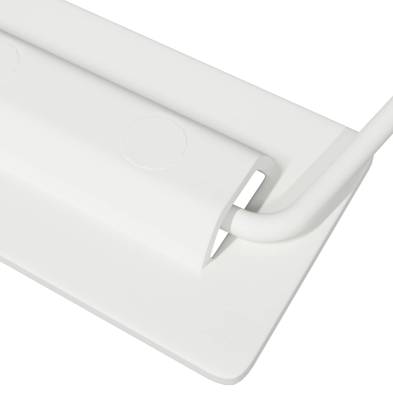 Kaappikahvat 2 Pcs Valkoinen 85 X 45 Mm Metalli