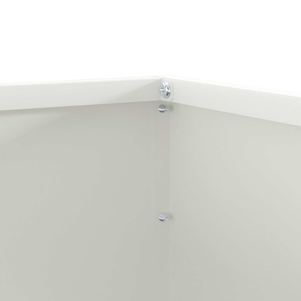 Nurmireunus 6 Pcs Valkoinen 50 X 50 X 13 Cm Teräs