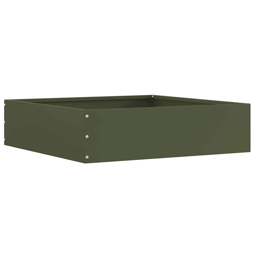 Nurmireunus 6 Pcs Oliivivihreä 50 X 50 X 13 Cm Teräs
