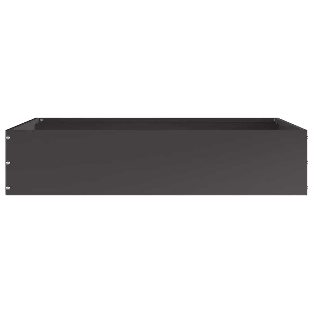 Nurmireunus 6 Pcs Musta 60 X 60 X 13 Cm Teräs