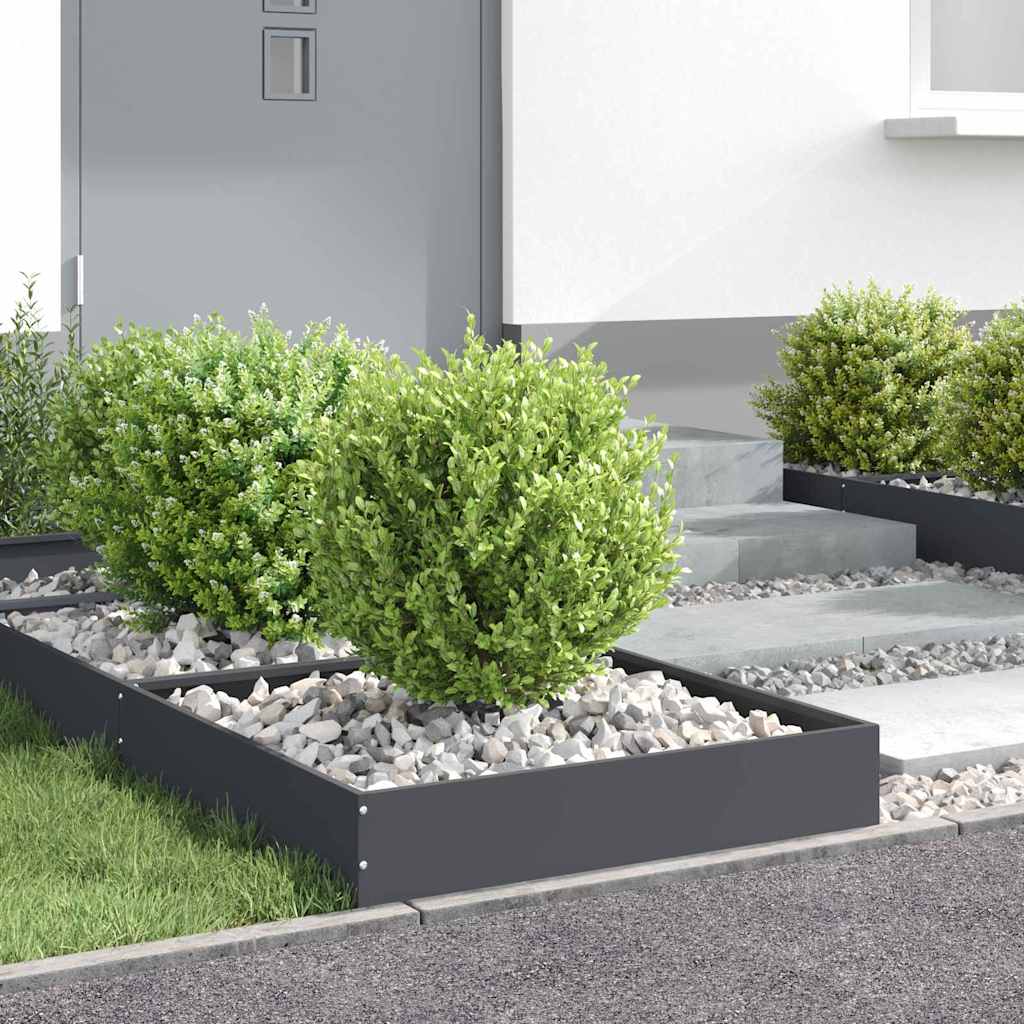 Nurmireunus 6 Pcs Antrasiitti 60 X 60 X 13 Cm Teräs
