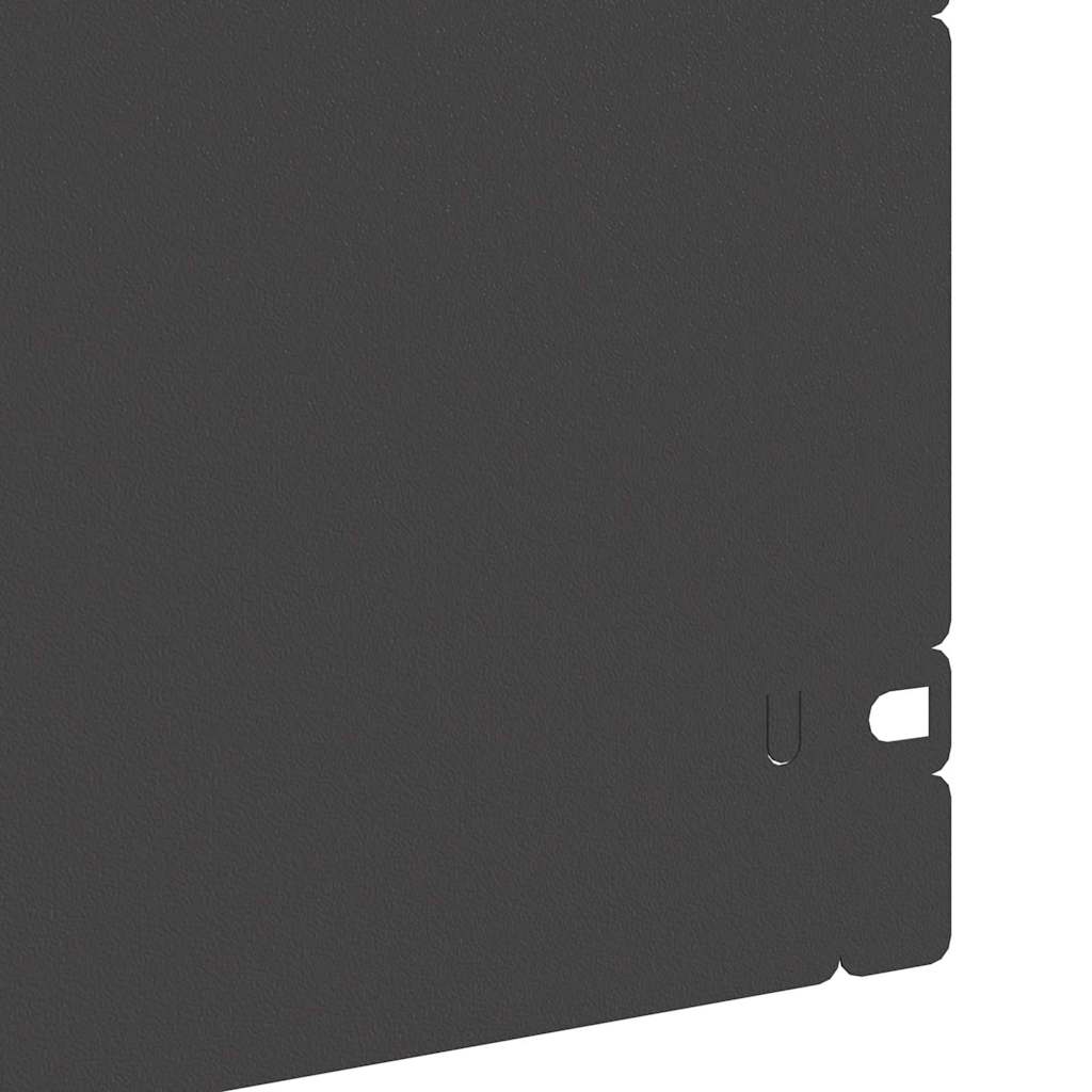 Nurmikonreunukset 20 Pcs 103 X 0,05 X 22 Cm Teräs Musta