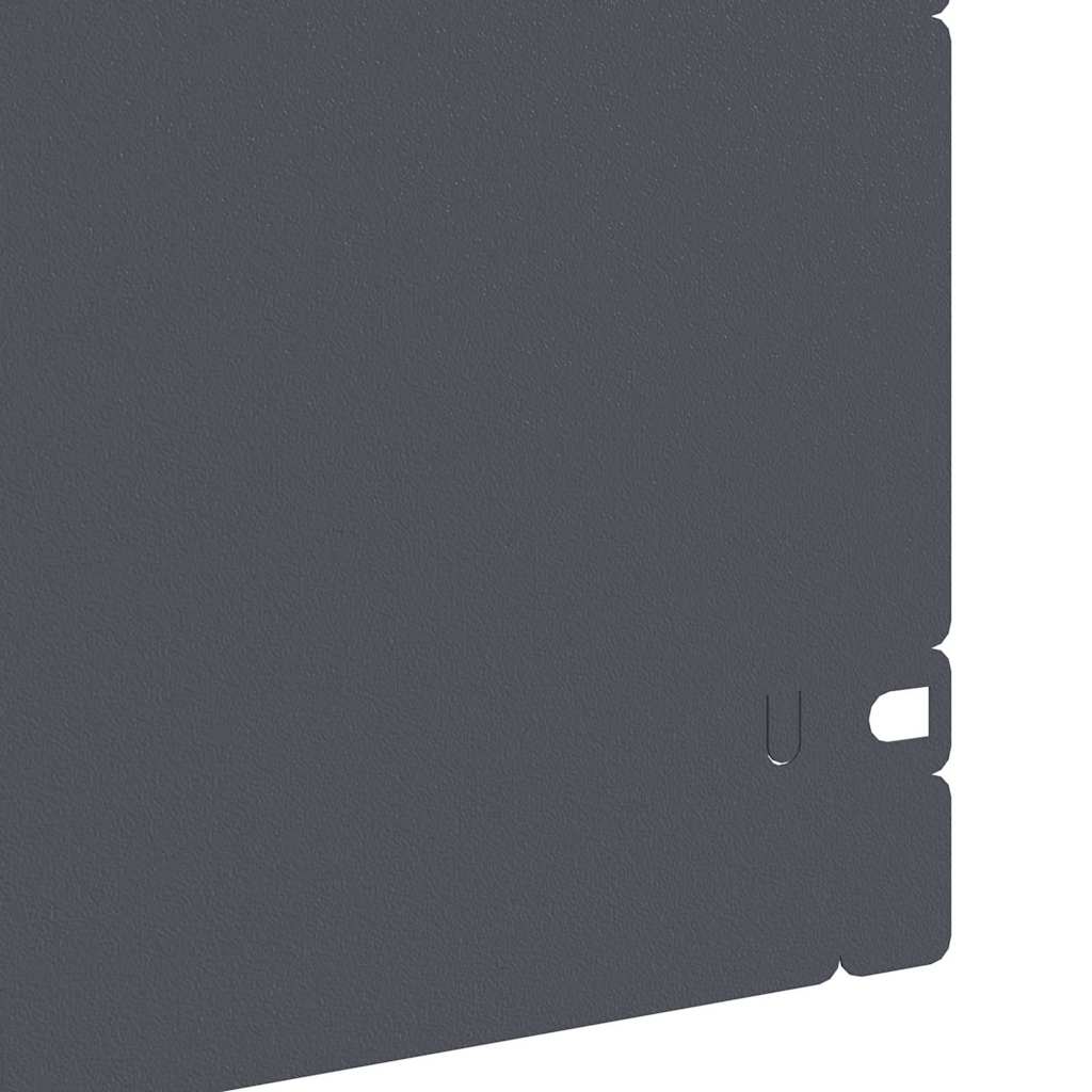 Nurmikonreunukset 20 Pcs 103 X 0,05 X 22 Cm Teräs Antrasiitti