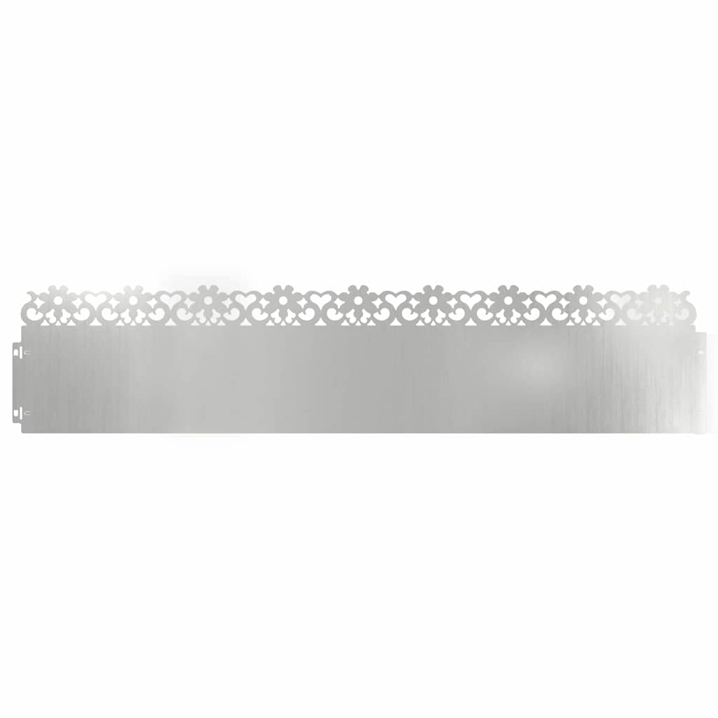 Nurmikonreunukset 30 Pcs 103 X 0,05 X 22 Cm Galvanoitu Teräs