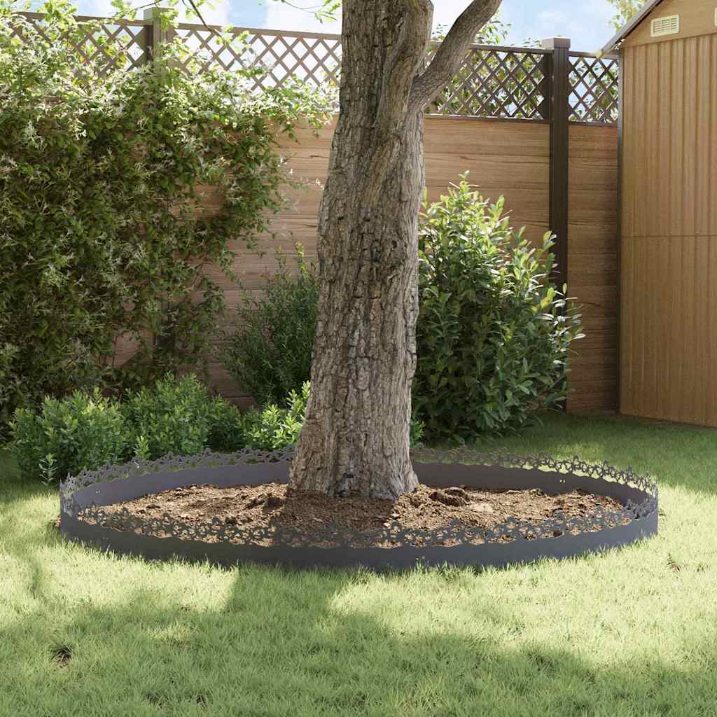 Nurmikonreunukset 30 Pcs 103 X 0,05 X 22 Cm Teräs Antrasiitti