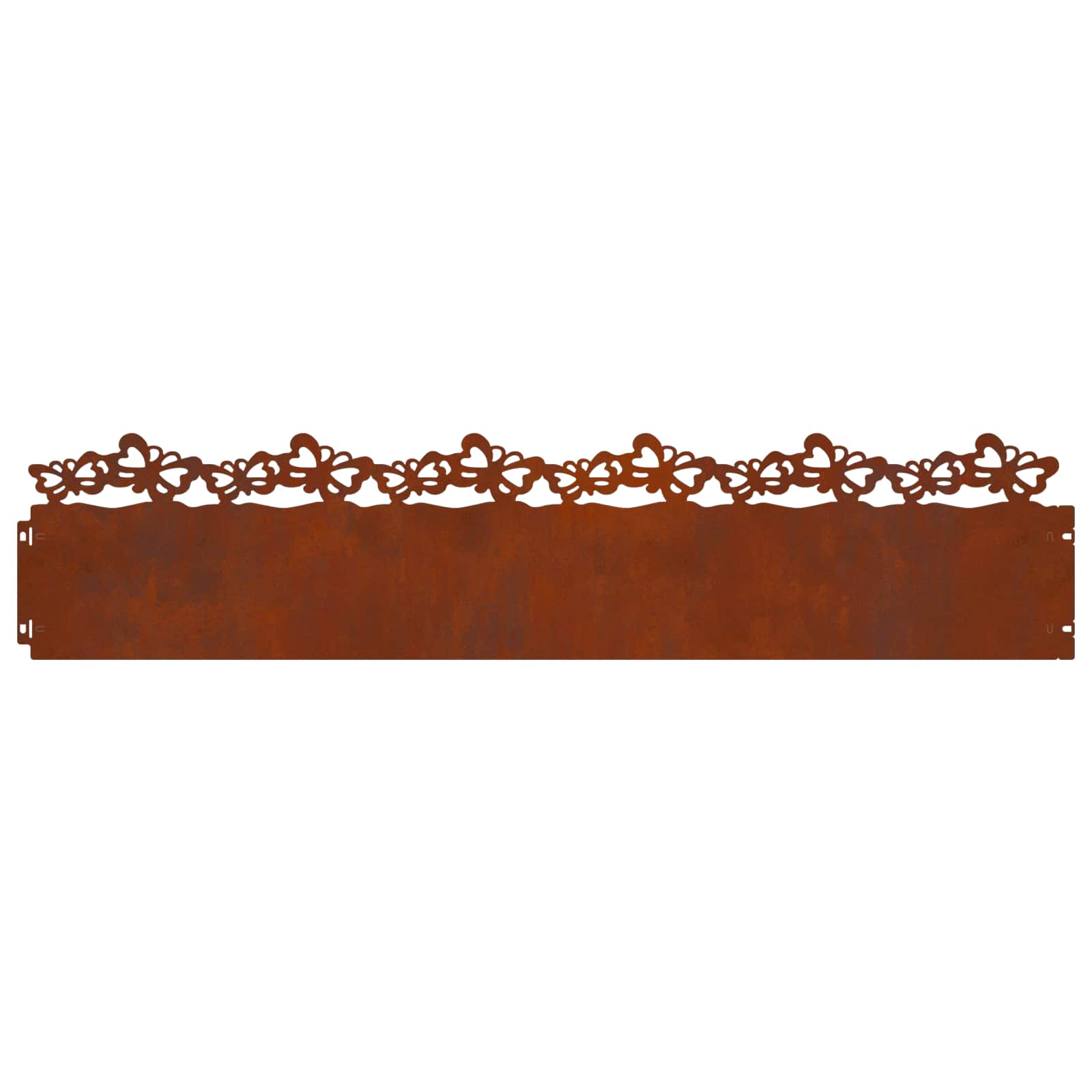 Nurmikonreunukset 10 Pcs 103 X 0,05 X 22 Cm Kulunut Teräs