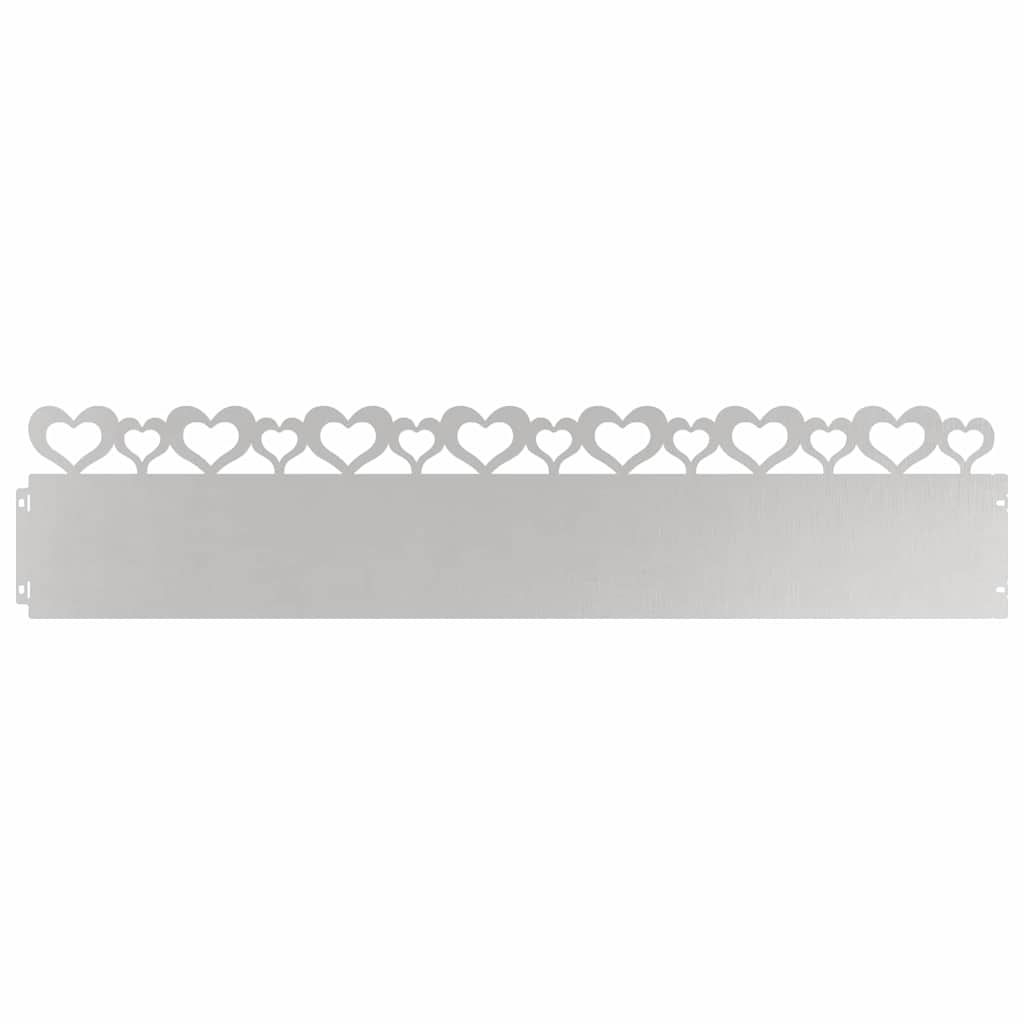 Nurmikonreunukset 30 Pcs 103 X 0,05 X 22 Cm Ruostumaton Teräs