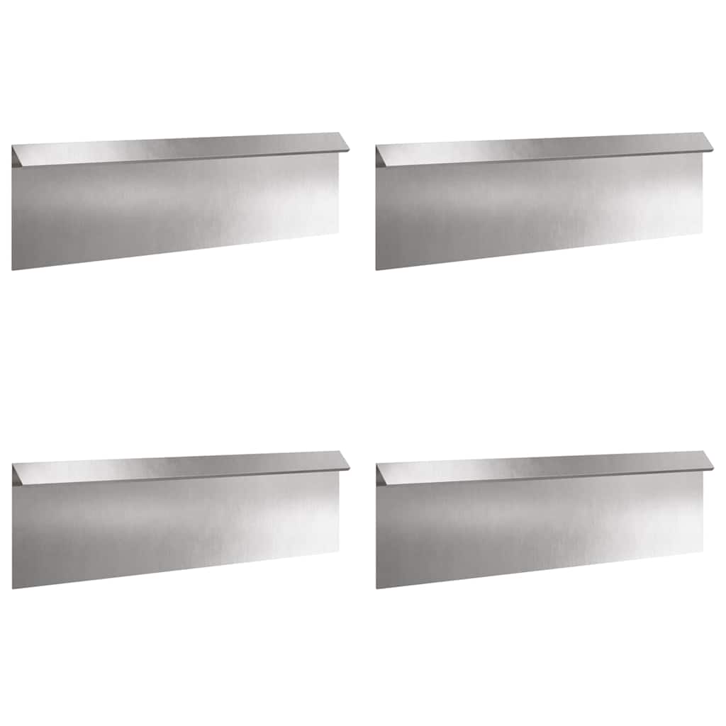Etanaaita 4 Pcs 100 X 3,5 X 25 Cm Ruostumaton Teräs Hopea