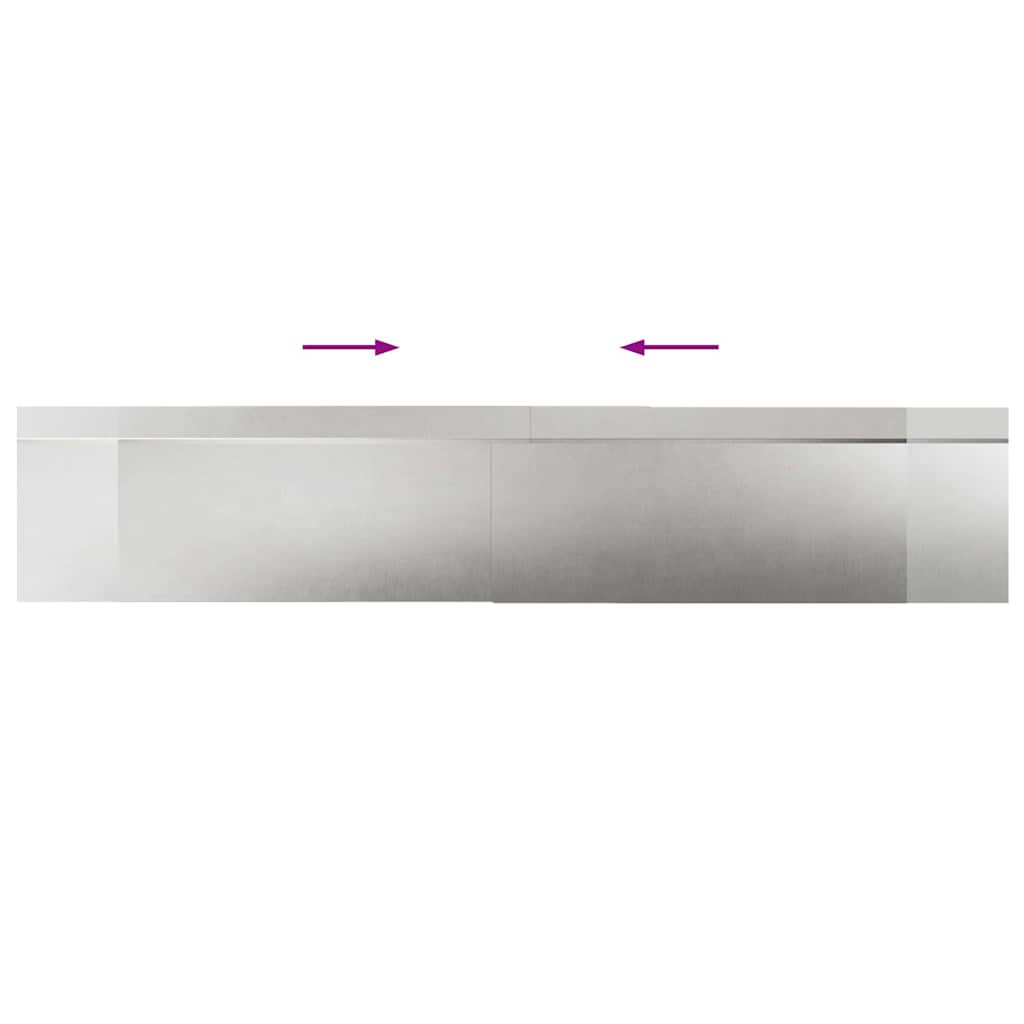 Etana-Aidat 8 Pcs 100 X 3,5 X 25 Cm Ruostumaton Teräs Hopea