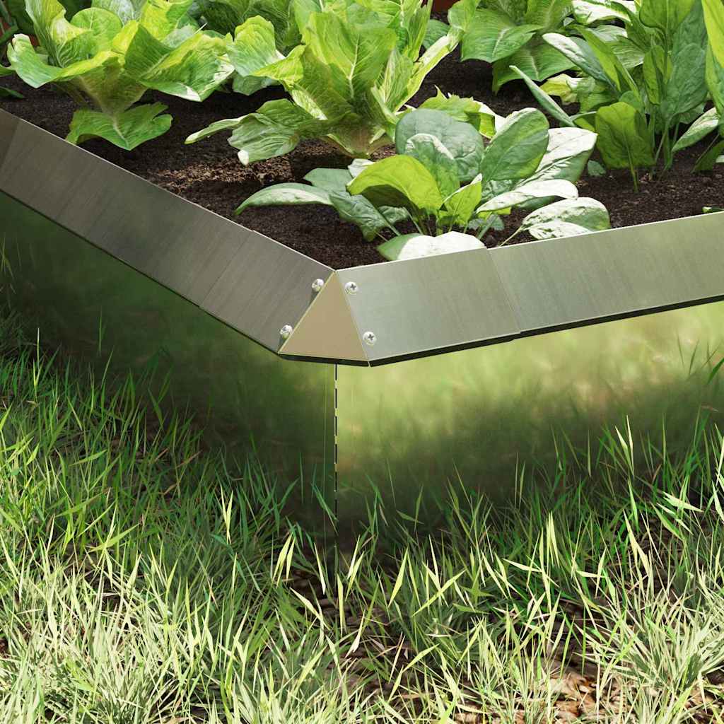 Etana-Aidat 8 Pcs 100 X 3,5 X 25 Cm Galvanoitu Teräs Hopea