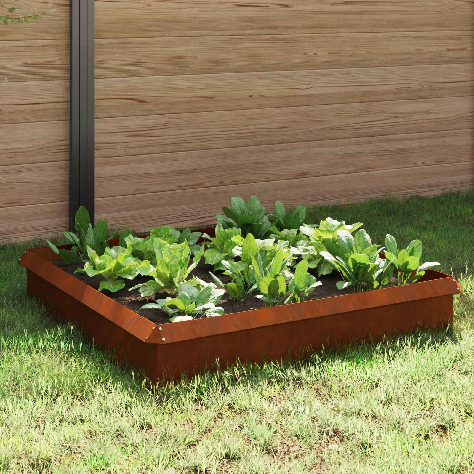 Etana-Aidat 8 Pcs 100 X 3,5 X 25 Cm Kulunut Teräs Ruosteinen
