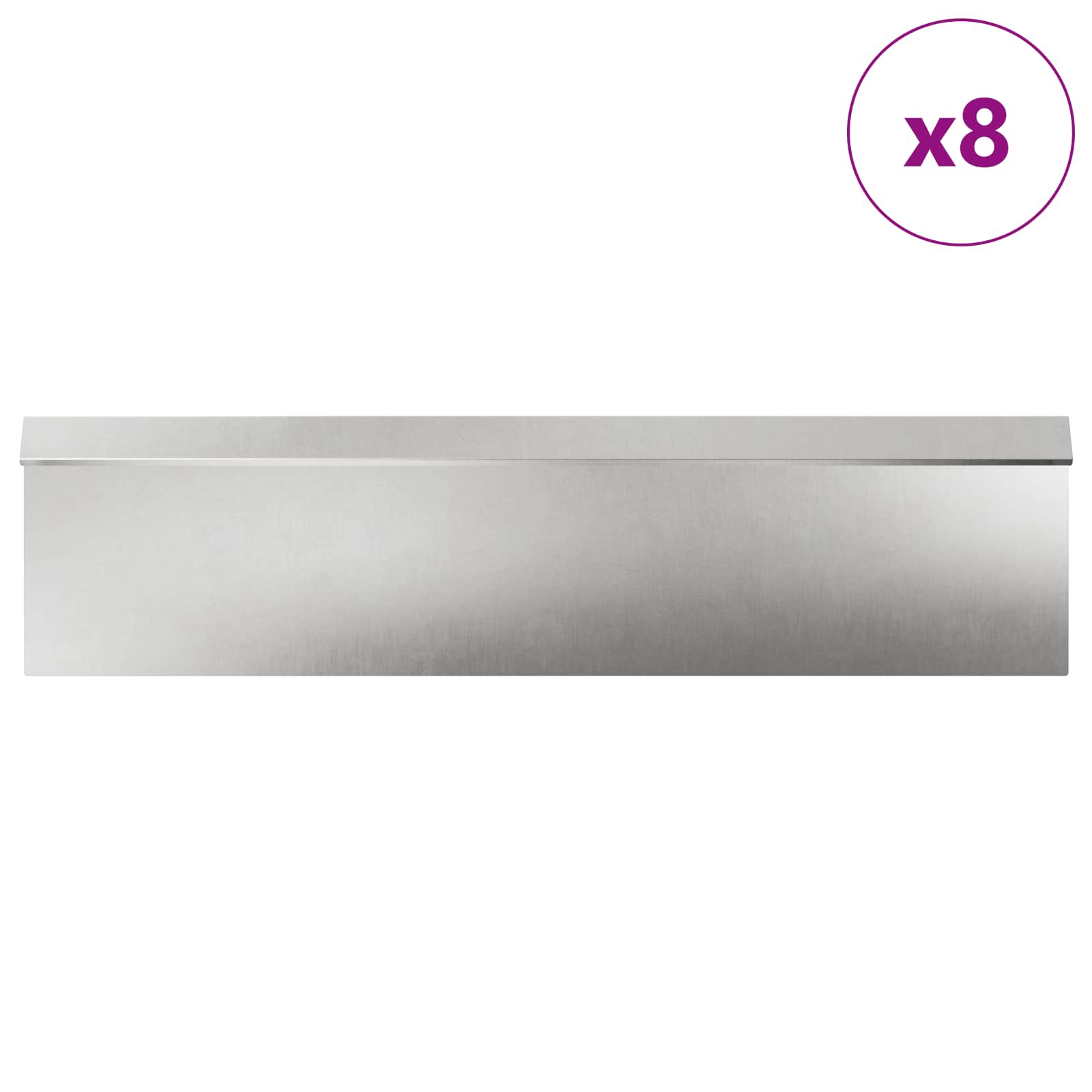 Etana-Aidat 12 Pcs 100 X 3,5 X 25 Cm Ruostumaton Teräs Hopea