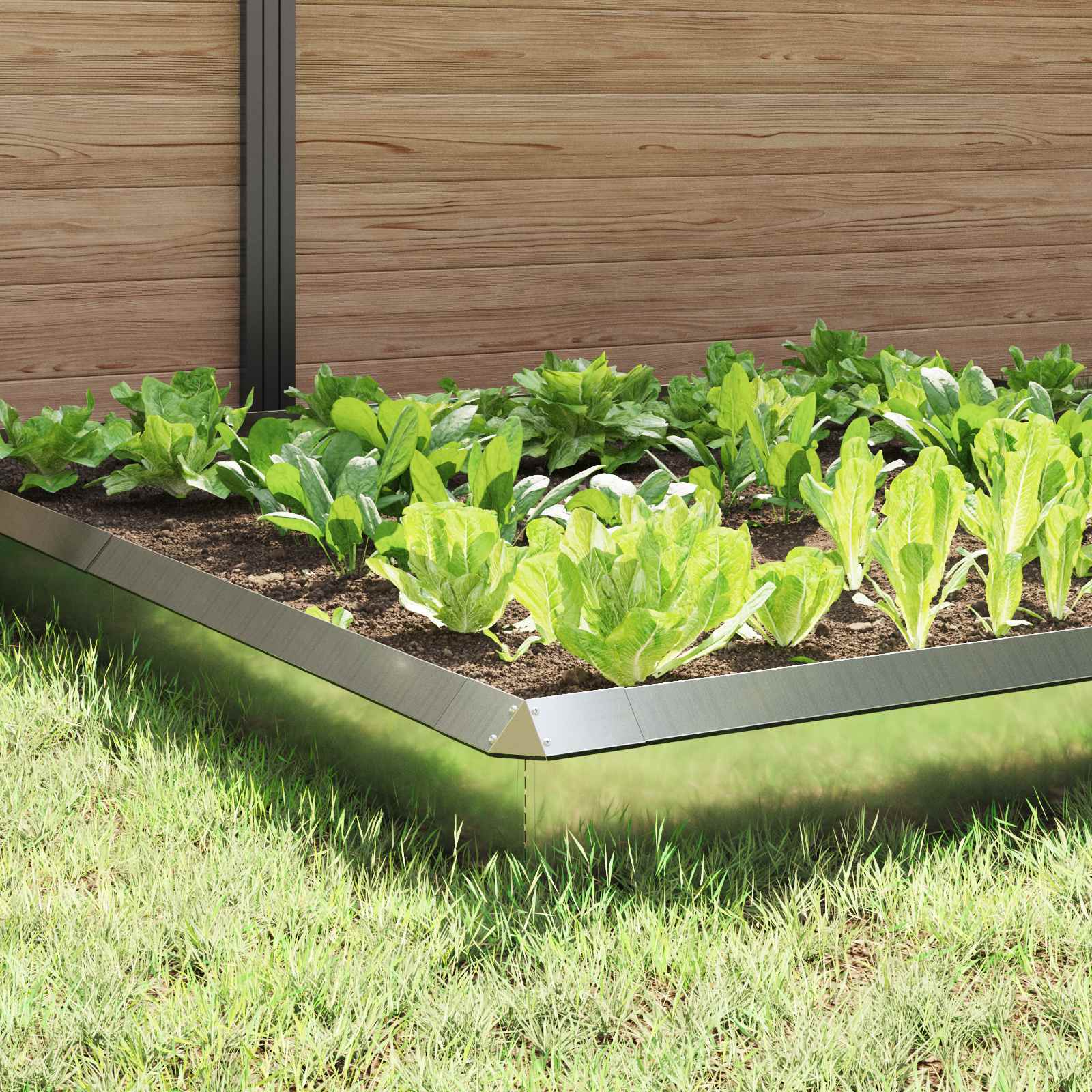 Etana-Aidat 12 Pcs 100 X 3,5 X 25 Cm Galvanoitu Teräs Hopea