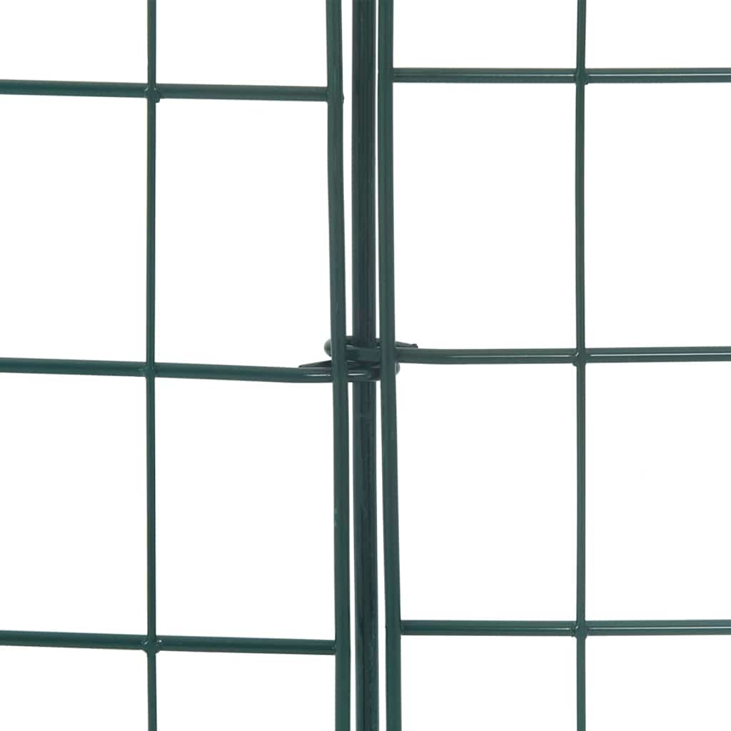 Lammikkoaitasarja 5 Pcs Vihreä 100 X 50 Cm Teräs
