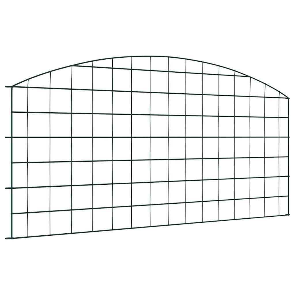 Lammikkoaitasarja 5 Pcs Vihreä 100 X 50 Cm Teräs