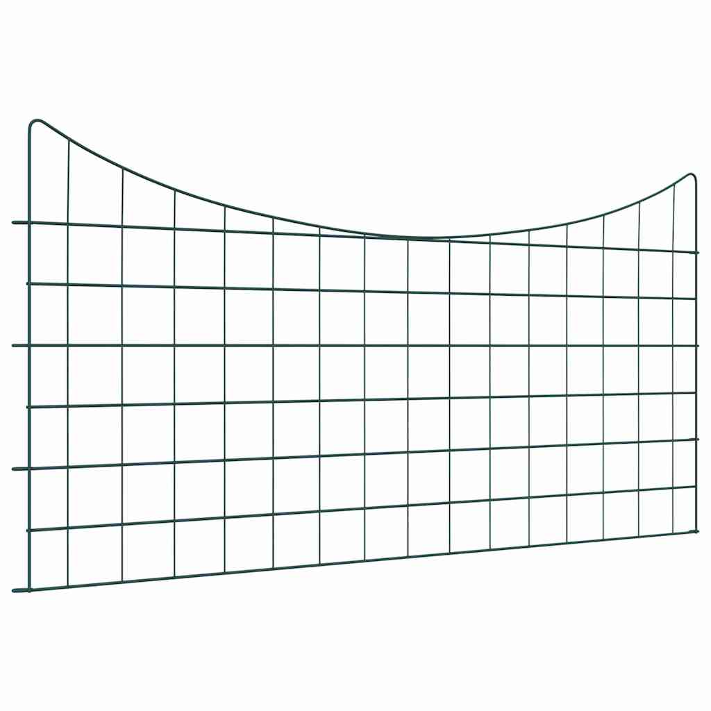 Lammikkoaitasarja 5 Pcs Vihreä 100 X 50 Cm Teräs