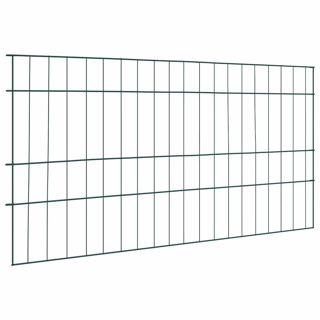 Lammikkoaitasarja 5 Pcs Vihreä 100 X 50 Cm Teräs