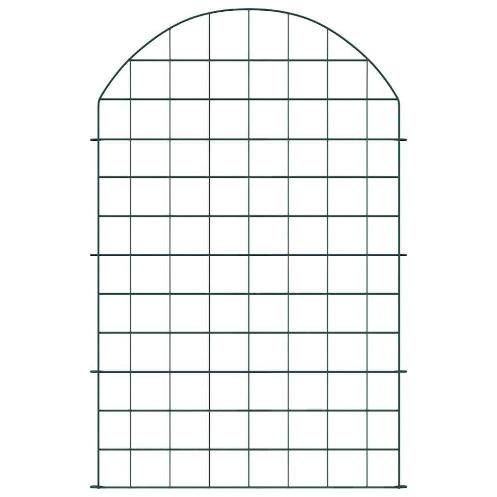 Lammikkoaitasarja 8 Pcs Vihreä 50 X 80 Cm Teräs