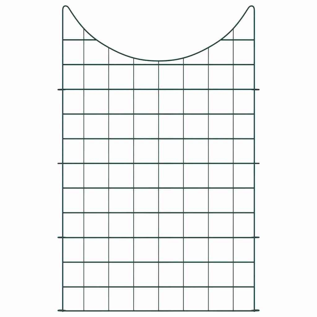 Lammikkoaitasarja 8 Pcs Vihreä 50 X 80 Cm Teräs