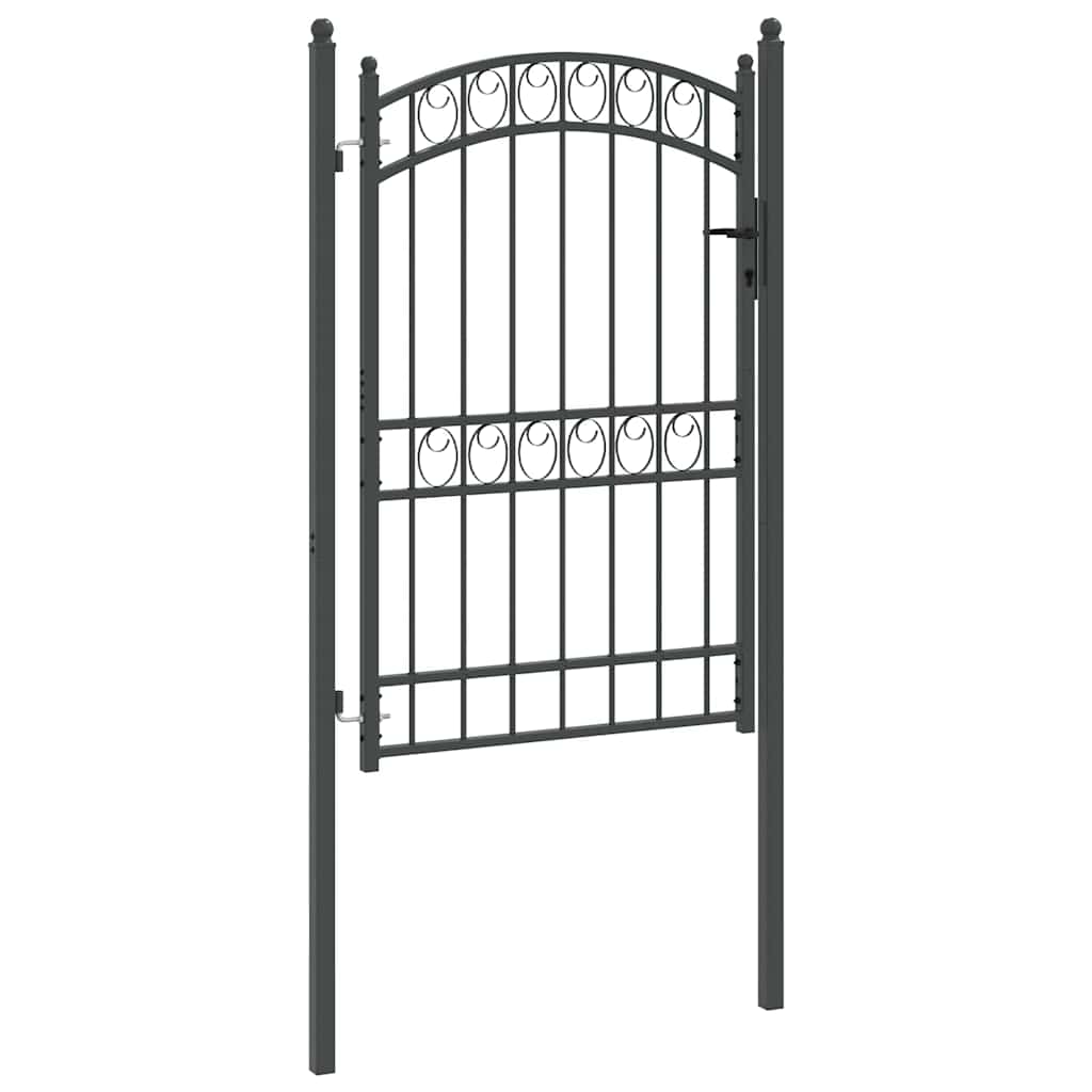 Aitausportti Emmen 200 X 100 Cm Jauhemaalattu Teräs Harmaa