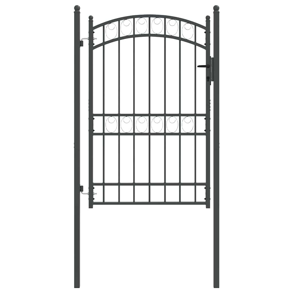 Aitausportti Emmen 200 X 100 Cm Jauhemaalattu Teräs Harmaa