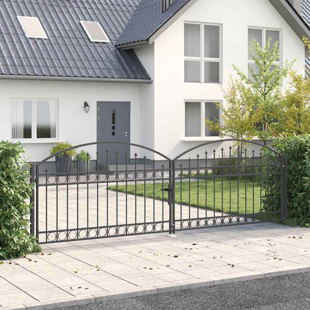 Aitausportti Assen 401 X 175,5 Cm Teräs Harmaa Lukittava