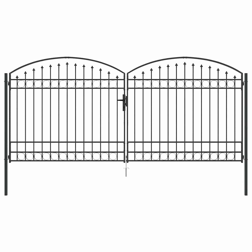 Aitausportti Assen 401 X 224,5 Cm Teräs Harmaa Lukittava