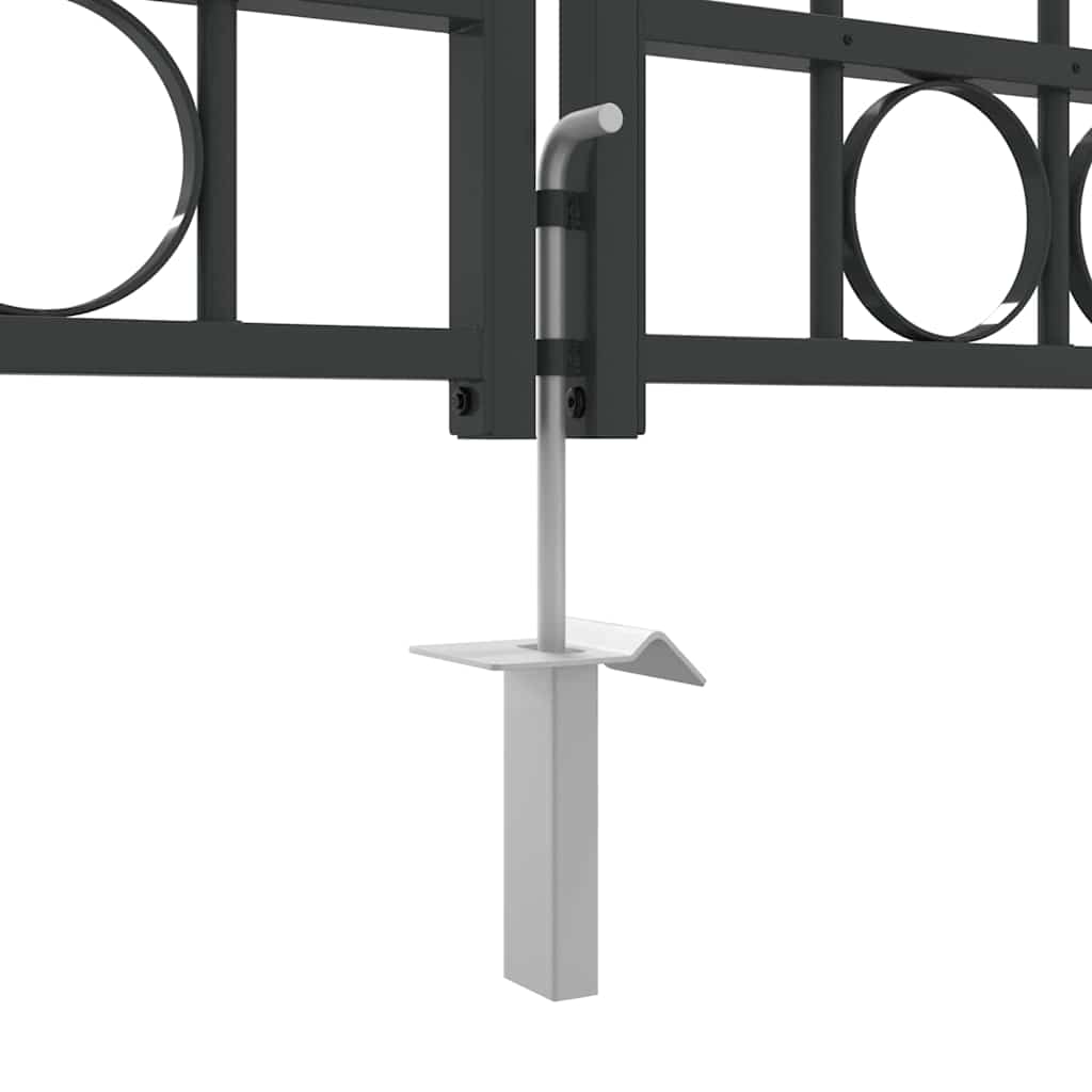 Aitausportti Assen 401 X 250 Cm Teräs Harmaa Lukittava