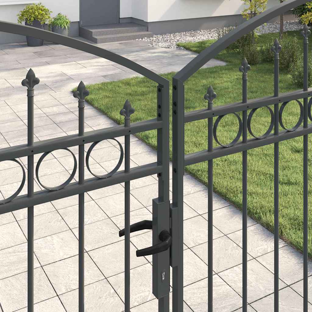 Aitausportti Assen 401 X 250 Cm Teräs Harmaa Lukittava