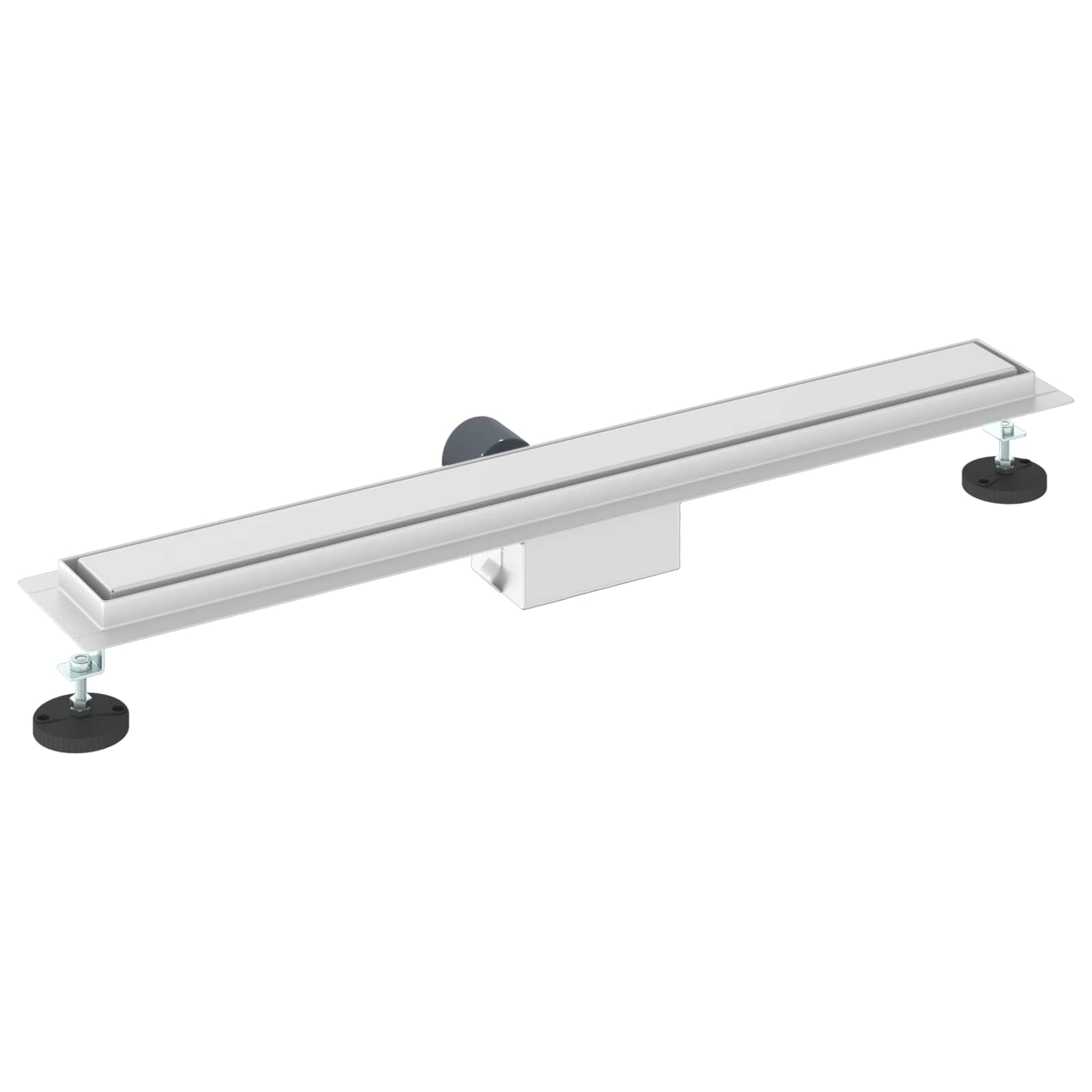 2 In 1 Suihkuviemär Hopea 80 Cm Ruostumaton Teräs 304