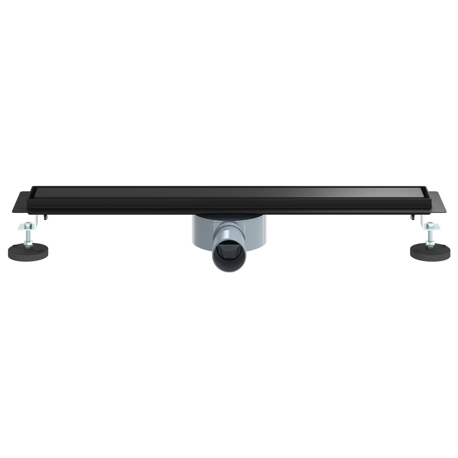 Suihkuhuuhtelija 2-In-1 360° Poistoputkella Musta 60 Cm