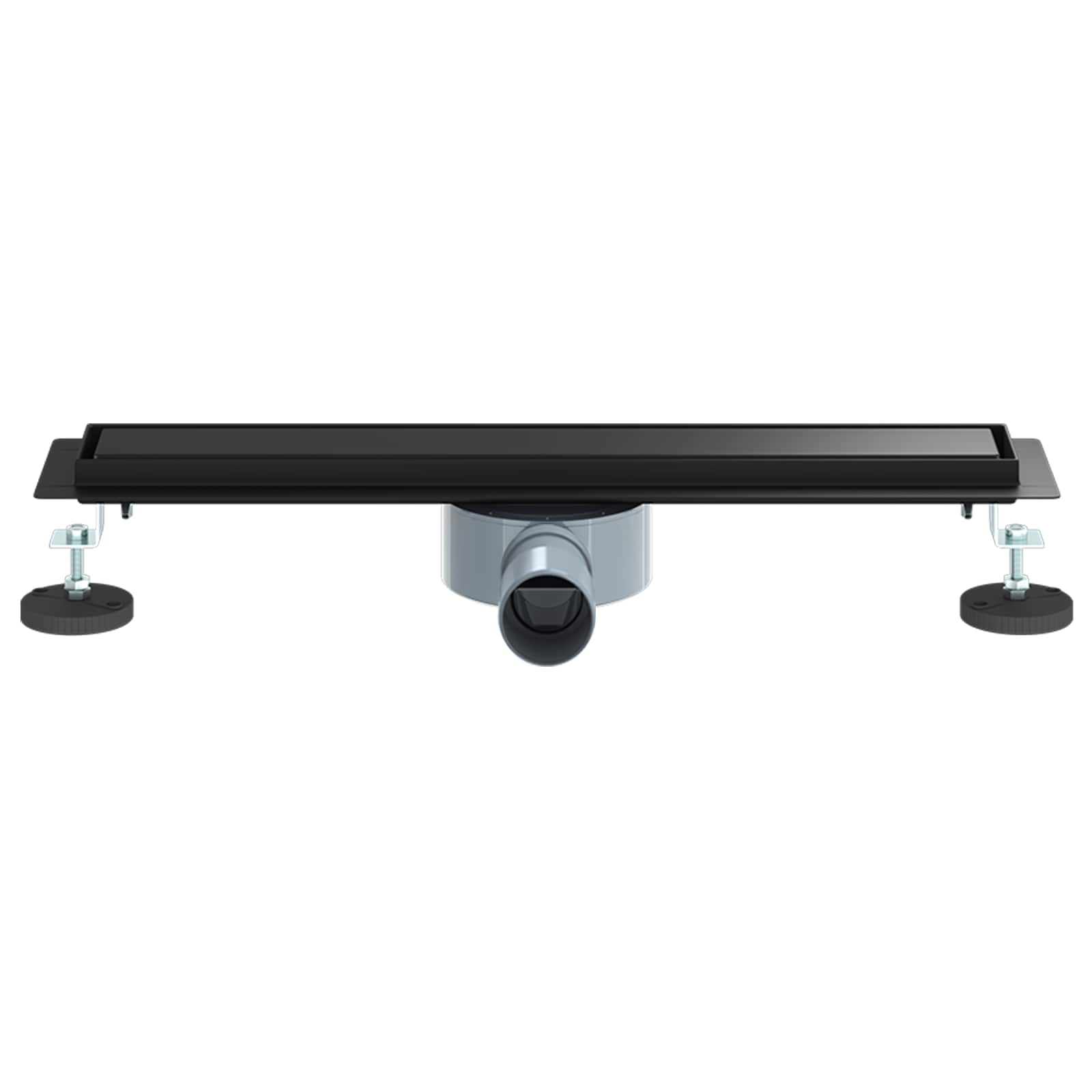 Suihkuhuuhtelija 2-In-1 360° Poistoputkella Musta 50 Cm