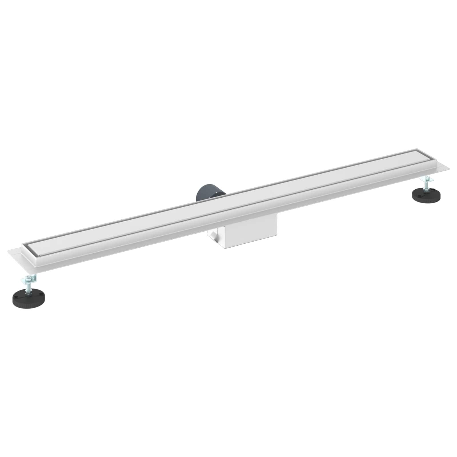 2 In 1 Suihkuviemär Hopea 100 Cm Ruostumaton Teräs 304
