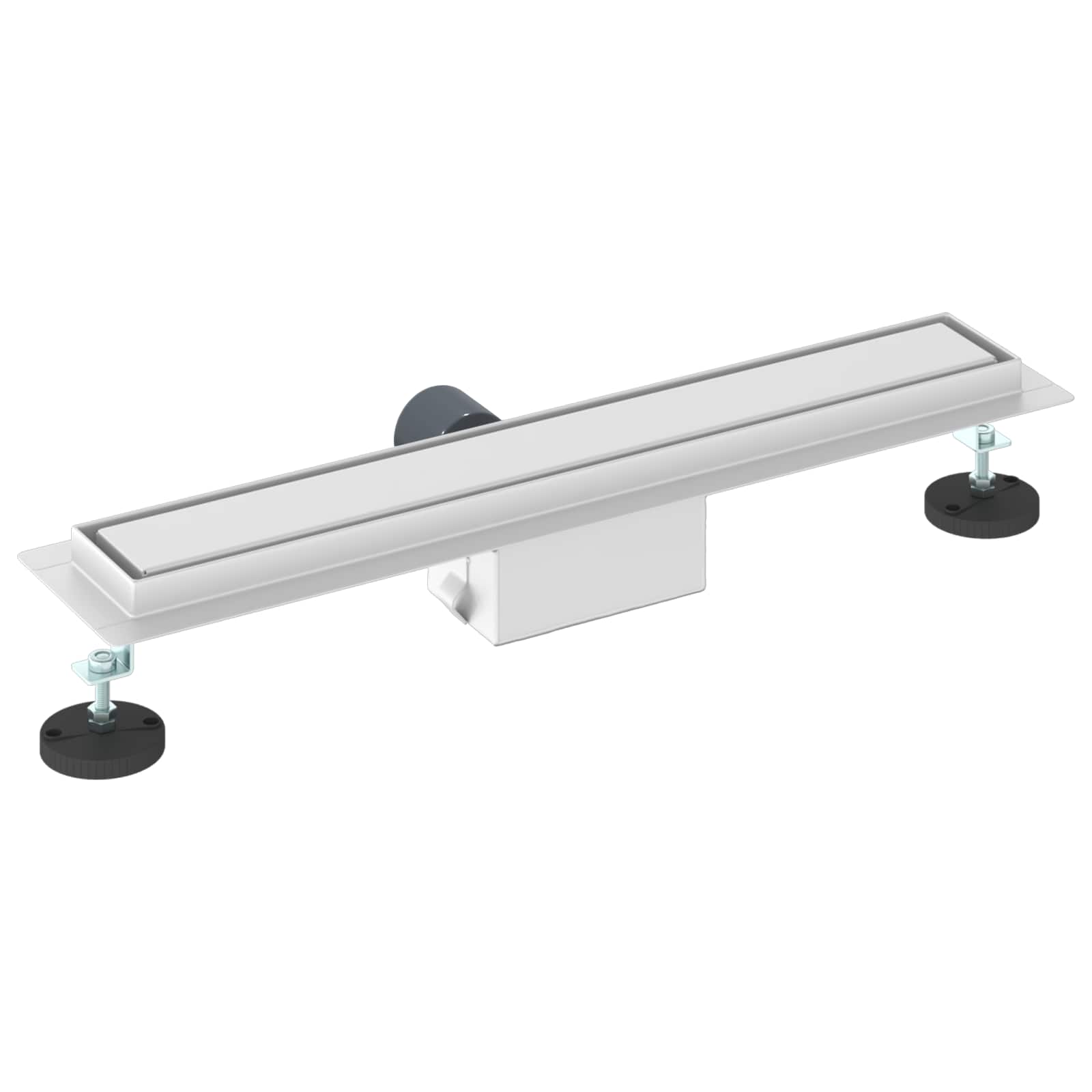2 In 1 Suihkuviemär Hopea 60 Cm Ruostumaton Teräs 304