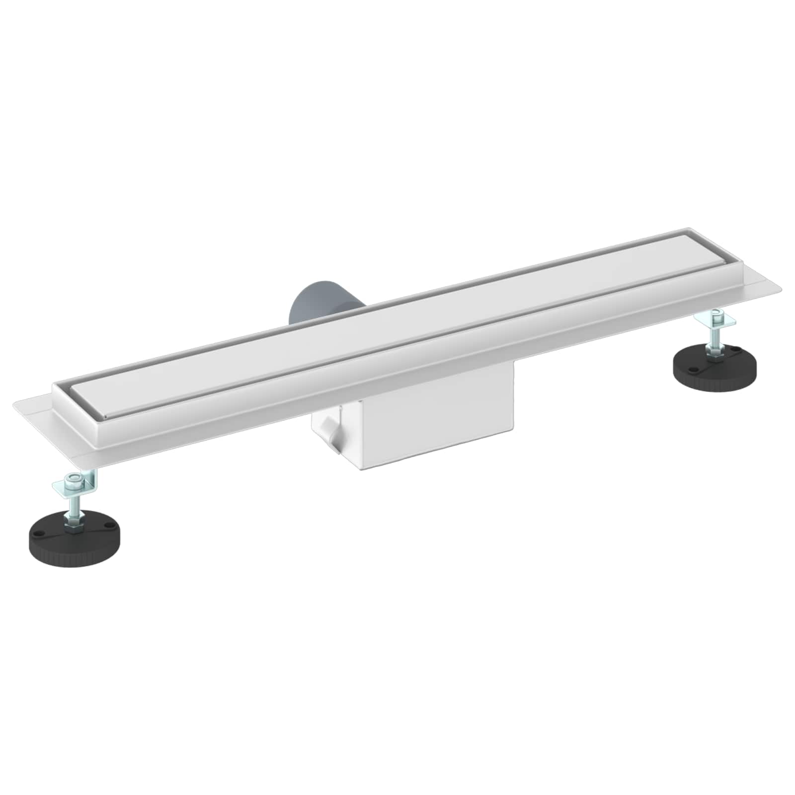 2 In 1 Suihkuviemär Hopea 50 Cm Ruostumaton Teräs 304